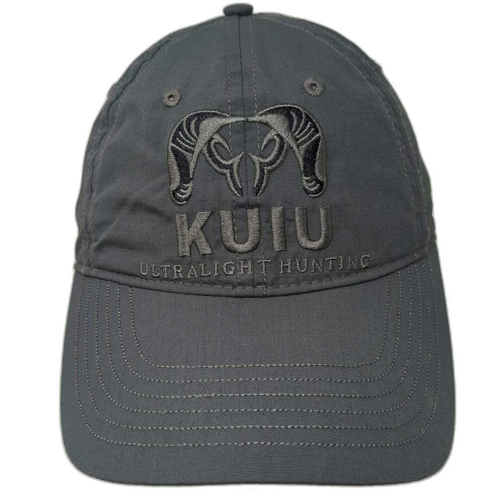 KUIU Baseball Cap Gray One Size Ultralight Hunting Ram Logo embroidered hat